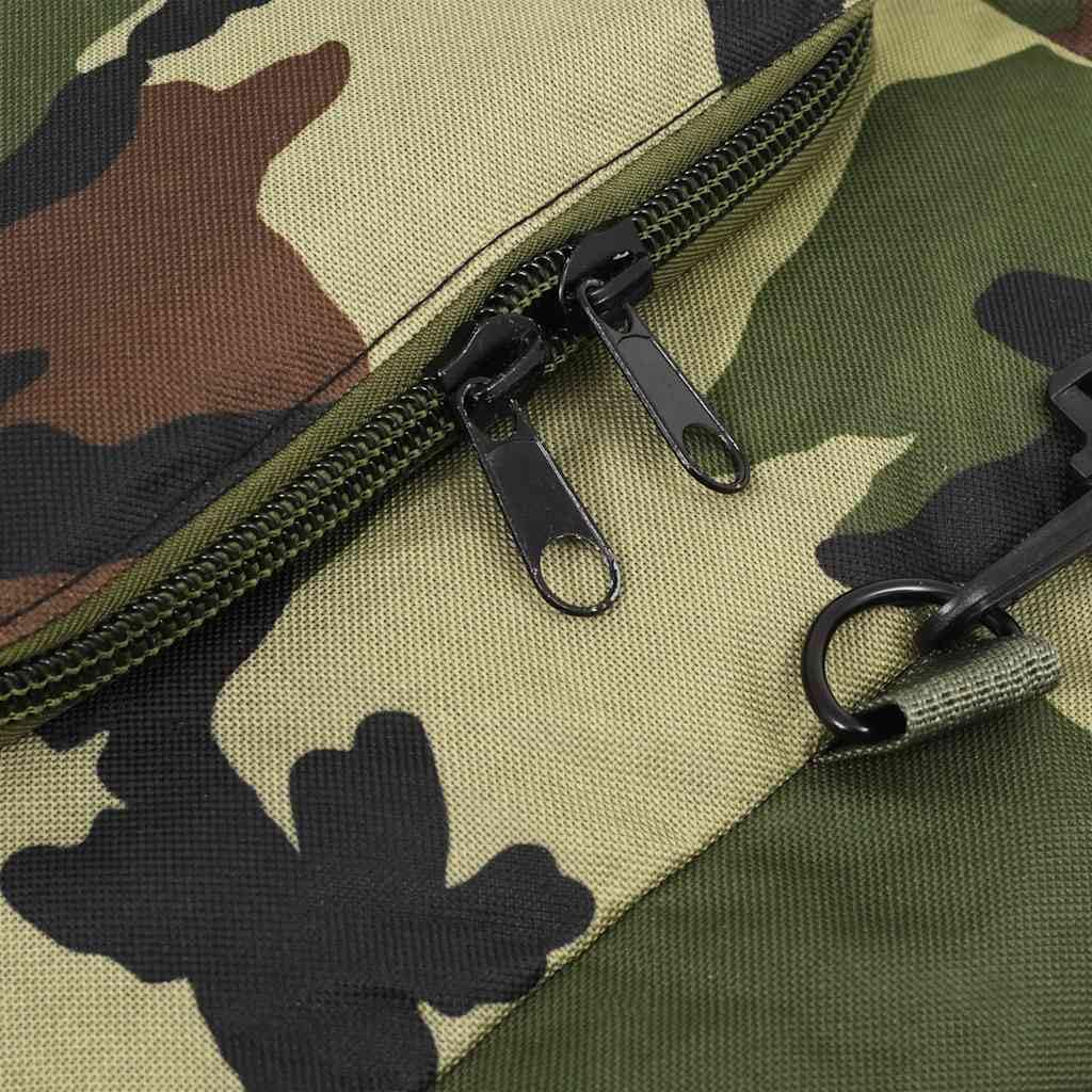 Worek marynarski 3 w 1, styl wojskowy, 45 l, kamuflaż z powlekanej tkaniny Oxford, torba podróżna, torba sportowa, torba treningowa, z paskiem na ramię i paskiem do plecaka, na kemping, do