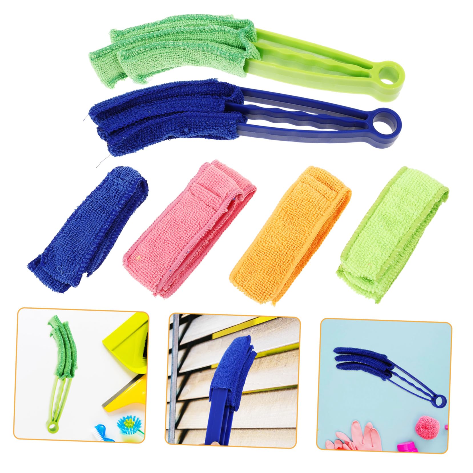 Hohopeti 3 Set Di Spazzole Per La Pulizia Manico Per Spolverare Delicatamente La Casa Prodotto Portatile Per Tende Da Pulitore Per Lavapavimenti Mini Piccola Spazzola Per
