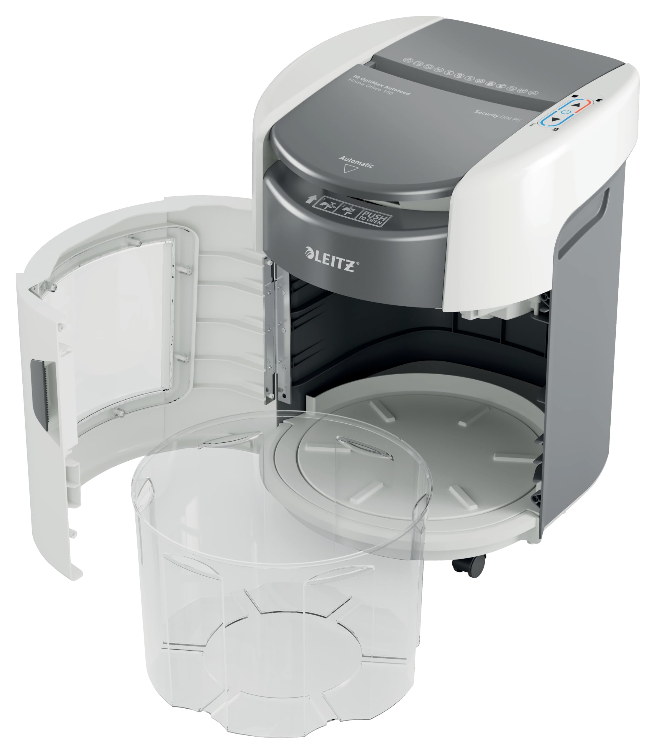 Leitz IQ OptiMax Autofeed 150 Destructora Microcorte Seguridad P5