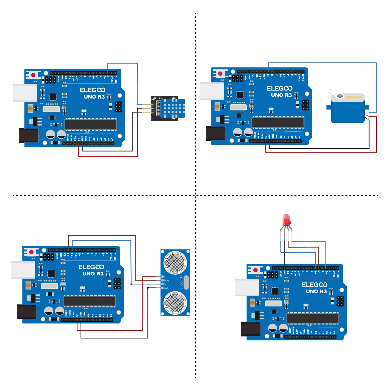 ELEGOO UNO R3 Scheda Starter Ultimate Kit Piu Completo per Progetto Principianti con Tutorial in Italiano Learning Kit di Apprendimento (63 Articoli) Compatibile con Arduino