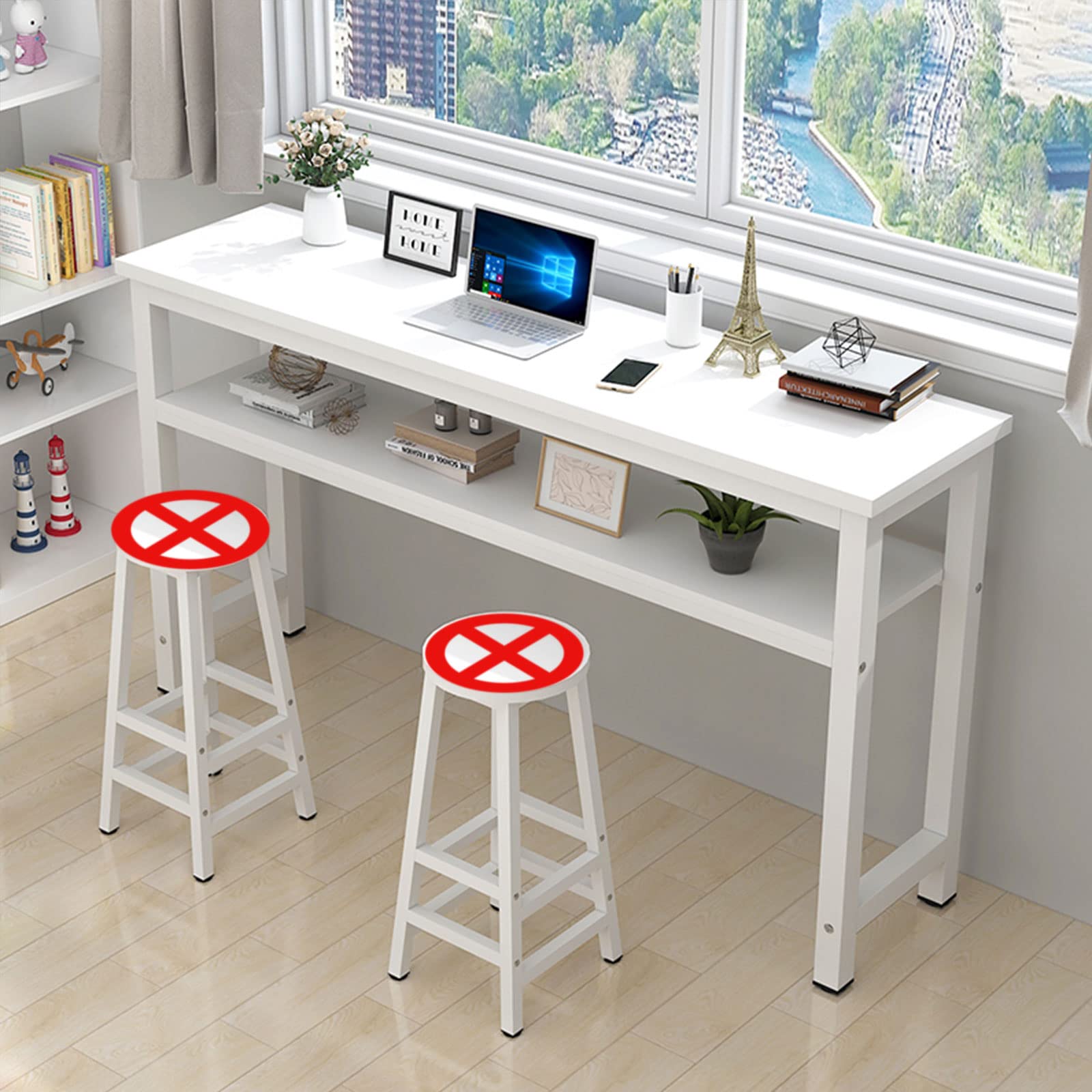 Amazon｜FVTVHEV カウンターテーブル バーカウンター ネイルテーブル  