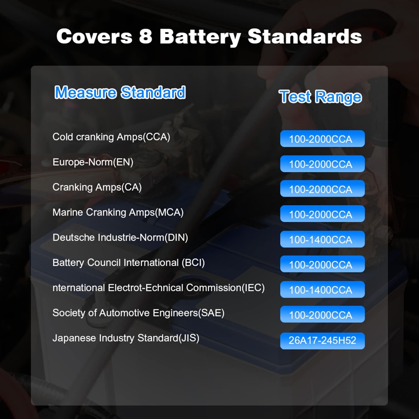 Comprobador de baterias Probador de batería Coche 12V Pruebas Kw210 CARGA DE CARGA AUTOMO AUTOMO AUTOMÓVILES TESTADOR DE BATERÍA ANALIZADOR HERRAMIENTA DE VERPORTADOR DE VOLTAJE DE LA BATERÍA