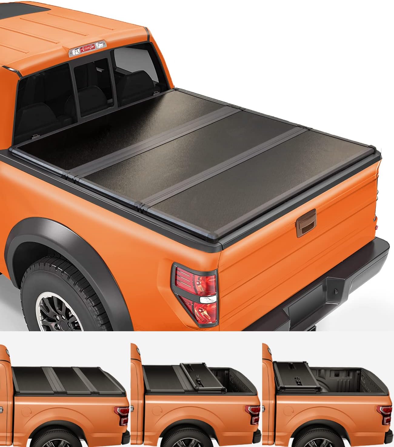 TIPTOP TriFold Hard Tonneau Cover Truck Bed FRP On Top for