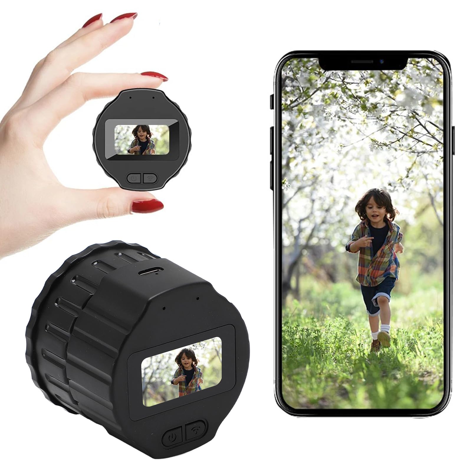 Elektroniczna kamera okularowa WiFi Przenośna kamera z 1,5-calowym ekranem TFT do lunety obserwacyjnej Kamera okularowa 1080P do teleskopów/mikroskopów/astrofotografii Do lunet 28 mm-50 mm