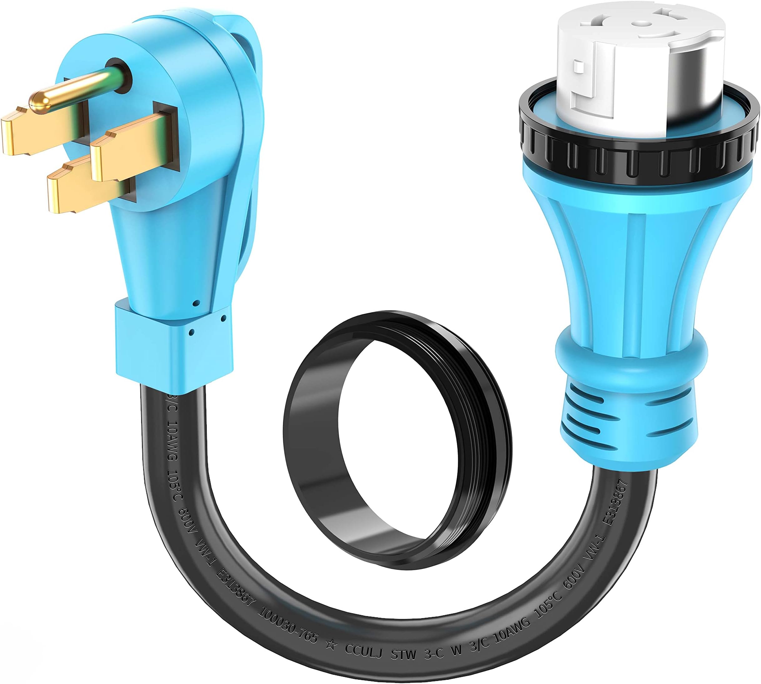 Parkworld 62404 RV 50A Shore Power Extension Cord Adapter