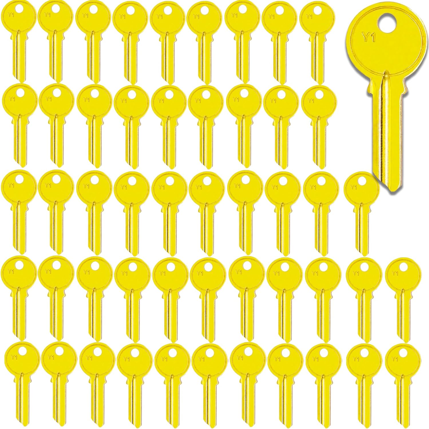 Blank Key Blanks, Pack of 50 Uncut 5AY1(Y1) Blank Keys