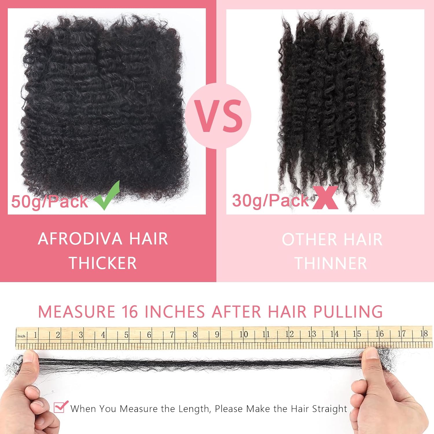 Afro Kinkys Bulk Human Hair for Dreadlocks Kinky Curly for Loc Extensions 100% Human Hair Afro Kinky-Curly Human Braiding Bulk Hair for Twist & Repair Locs 4 Packs 200 Gram 14inch Burgundy 99J