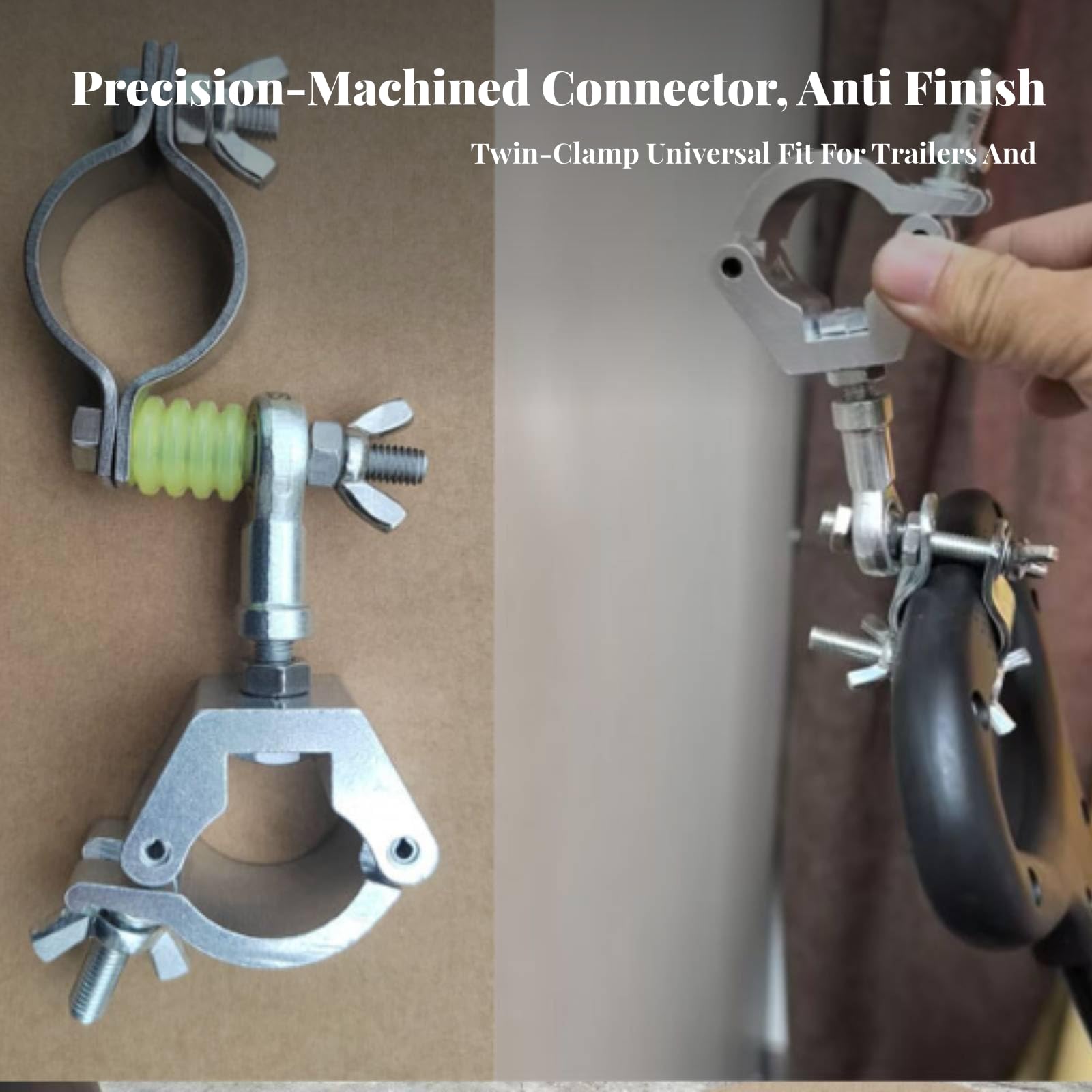 Attelage Bans Protection Sûr | Attache Remorque en Métal, Stable, pr Véhicule Électrique, Type B