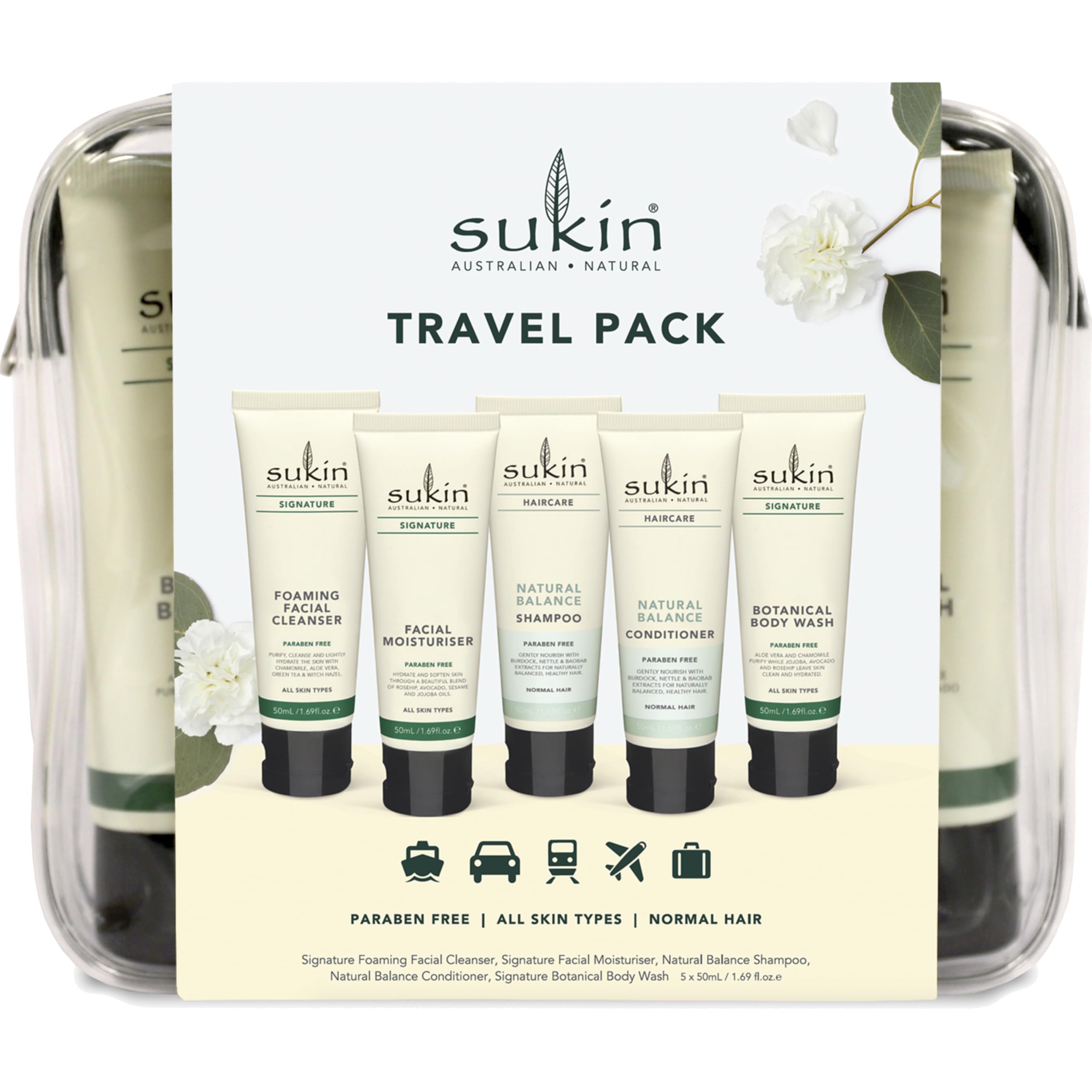 SUKIN SIGNATURE TRAVEL PACK 5X50ML