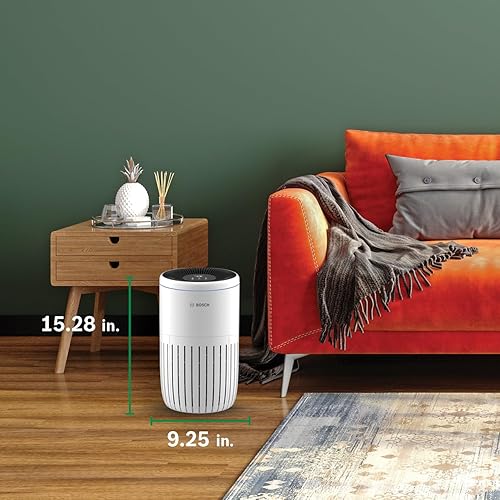 Miniatura 9 de BOSCH - Purificador de aire para el hogar (cubiertas, 810 pies cuadrados), filtro 3 en 1 para polen, virus, humo, polvo, caspa, contaminación al