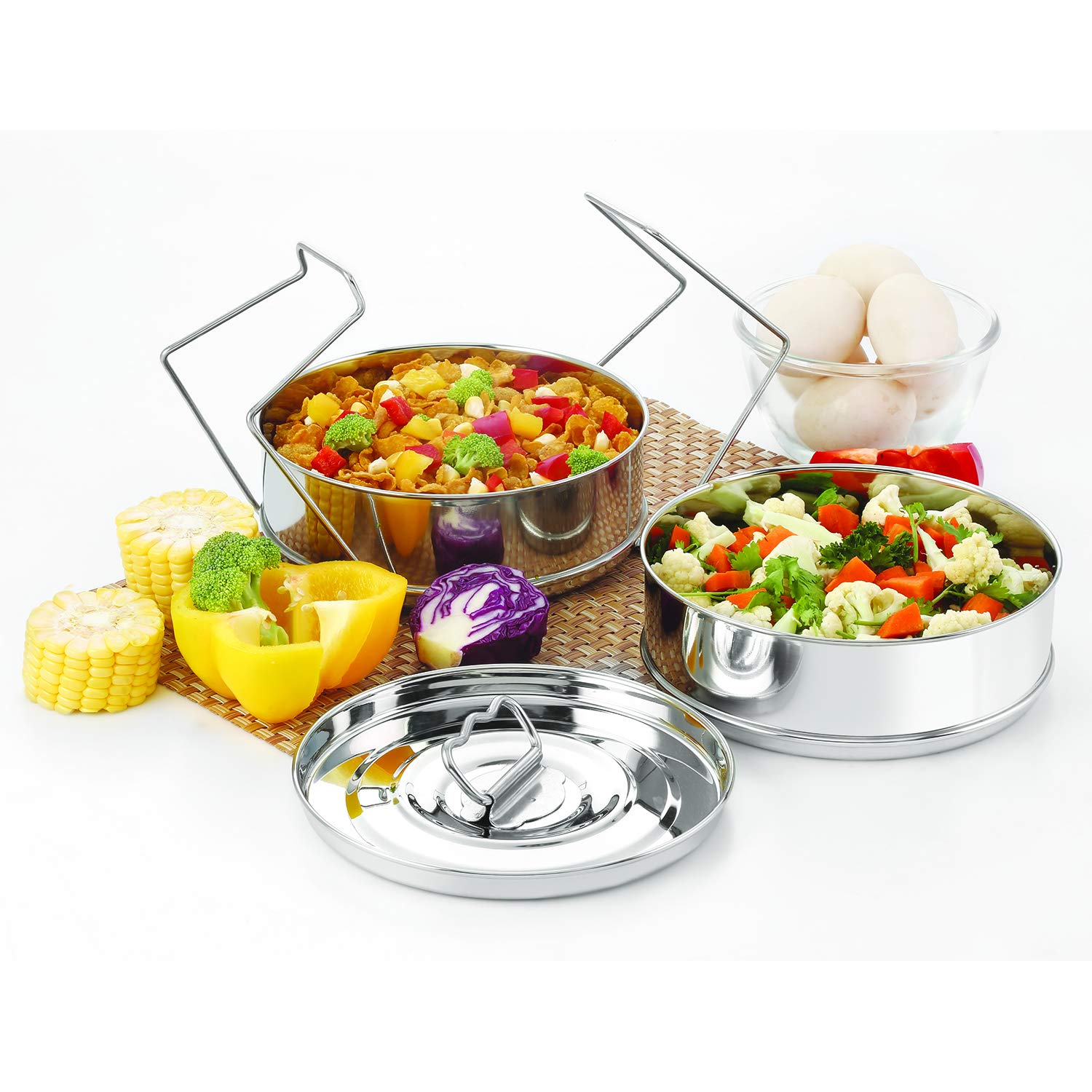 Amazon.com: Stackable Stainless Steel Insert Pans - 3QT- Inserts Amazon.com: Stackable Stainless Steel Insert Pans - 3QT- Inserts