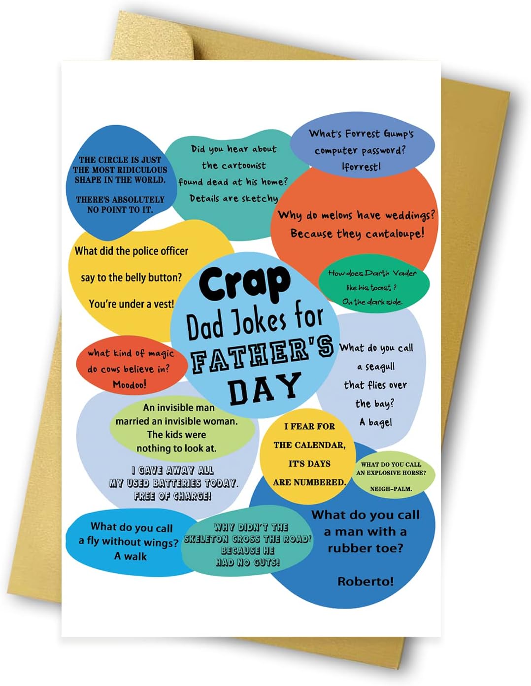 Crap Dad Jokes for Father's Day Card Gifts, Lovely Dad