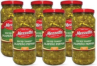 Mezzetta Diced Tamed Jalapeno Peppers, Medium Heat | Kosher, Gluten Free...