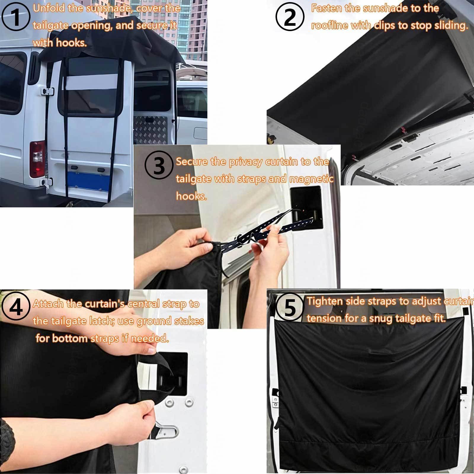 Include Veranda Per Roulotte, Tenda Da Doccia Per Camper, Piatto Doccia Portatile Set Da Tre Pezzi, Per Campeggio In Van E Viaggi In Camper