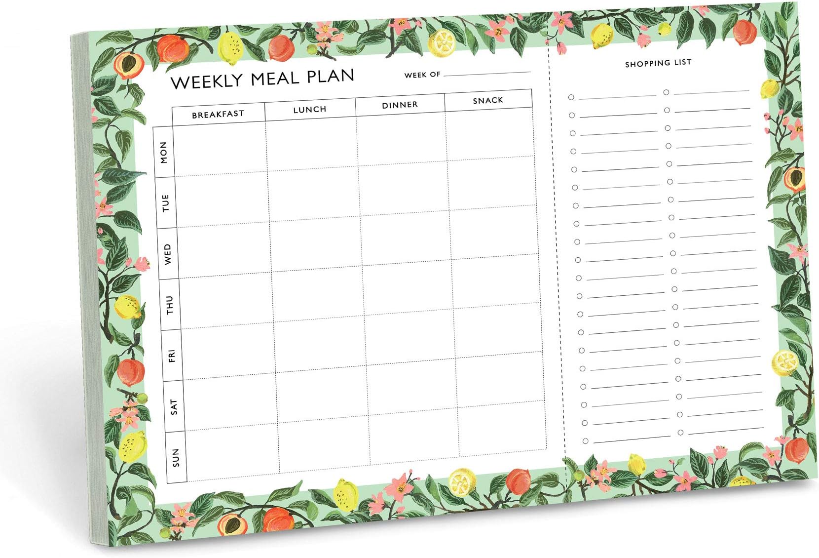 Minimalmart Magnetic Meal Planner Notepad - Food Planning Organizer and Grocery List Pad, Premium 52 Pages, with Tear Away Perforated Shopping List