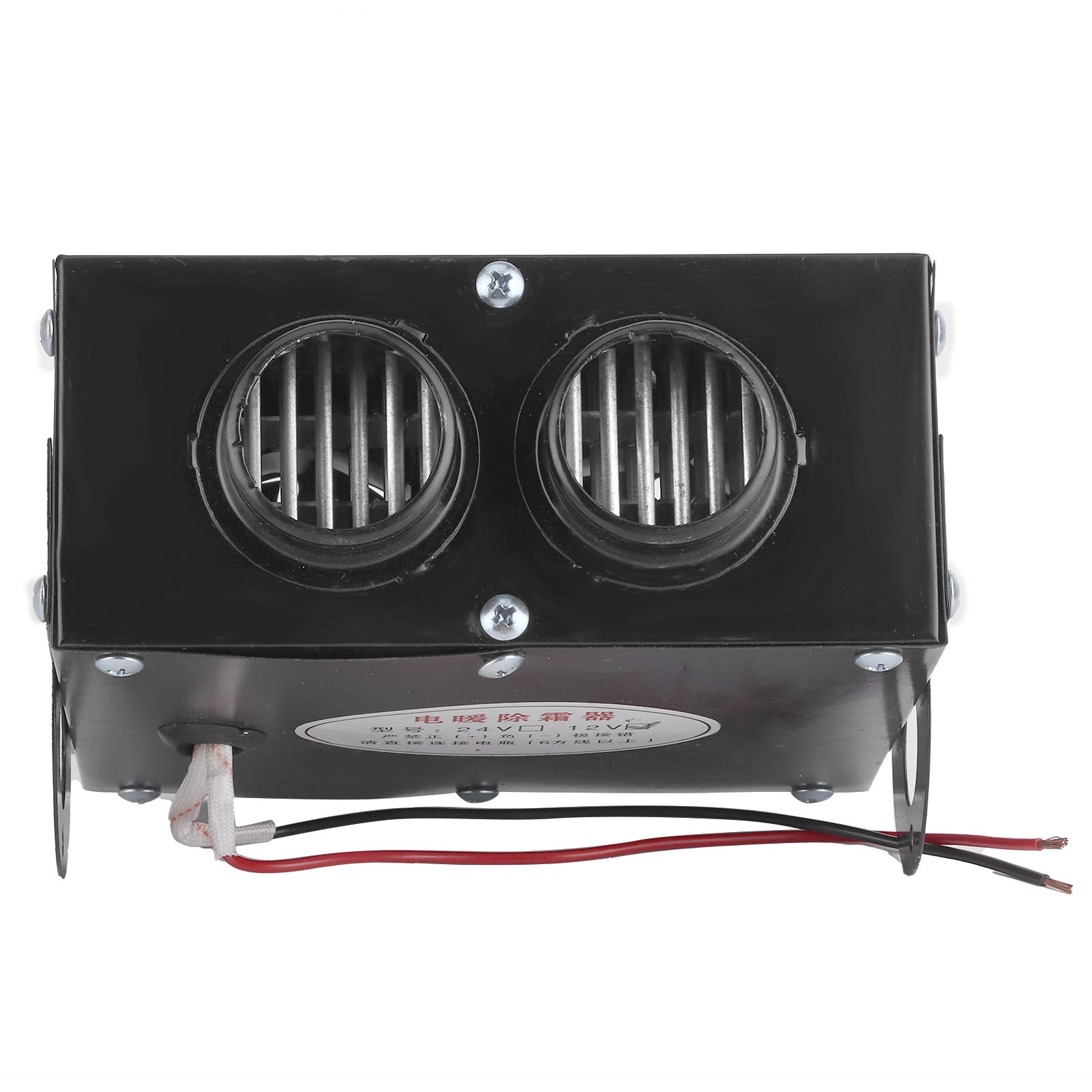 Unidad de descongelación de ventana de coche de 12 V Aleación de aluminio 400 W 600 W Salida de aire de doble orificio Calefacción de invierno Eliminación de escarcha Calentador