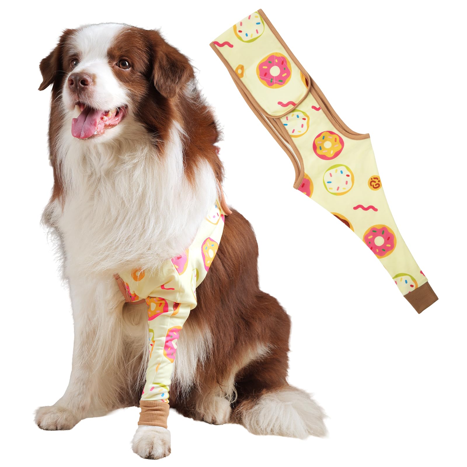 Photo 1 of TORJOY Dog Front Leg Recovery Sleeve - Cone Alternative