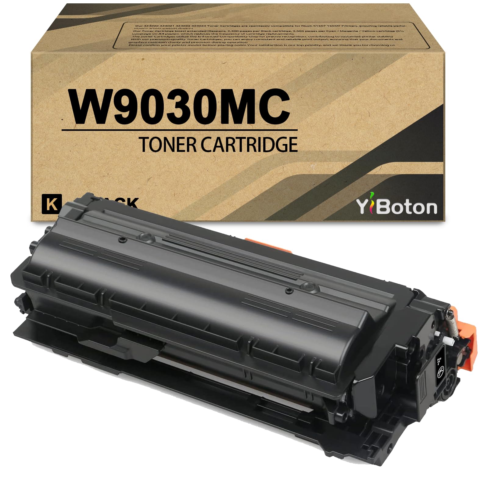 High Yield W9030 W9030MC Black Toner Cartridge Compatible with HP W9030MC Toner MFP E67550dh E67650dh E67560z E67660z Printer
