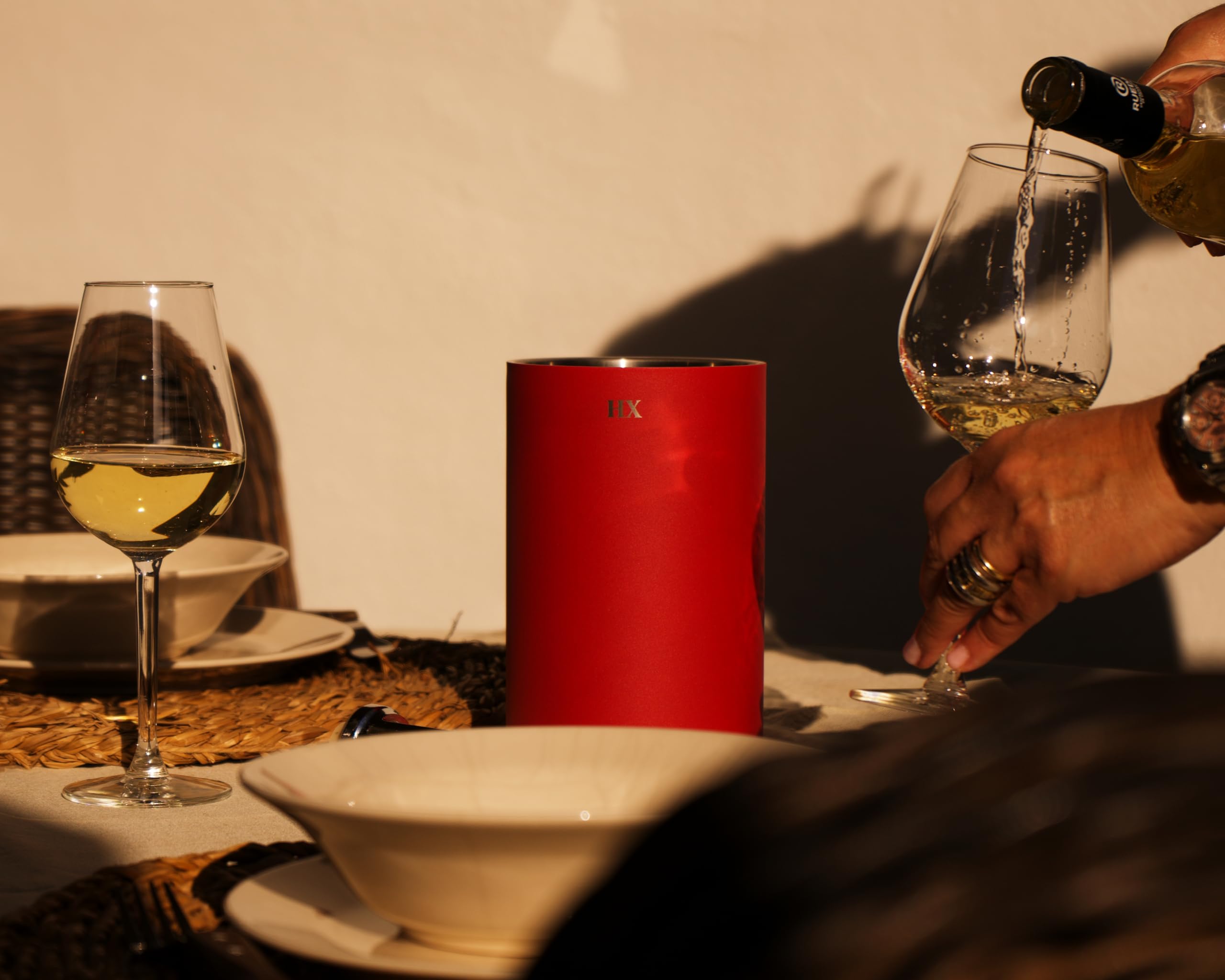 Chill Out Enfriador de Botellas de Vino – Cubitera – Enfriador Vino - Enfriador de Vino Blanco - Enfriador Botellas Cava – Cubitera de Hielo - Enfriador Botellas – Cubiteras Hielo (Red)