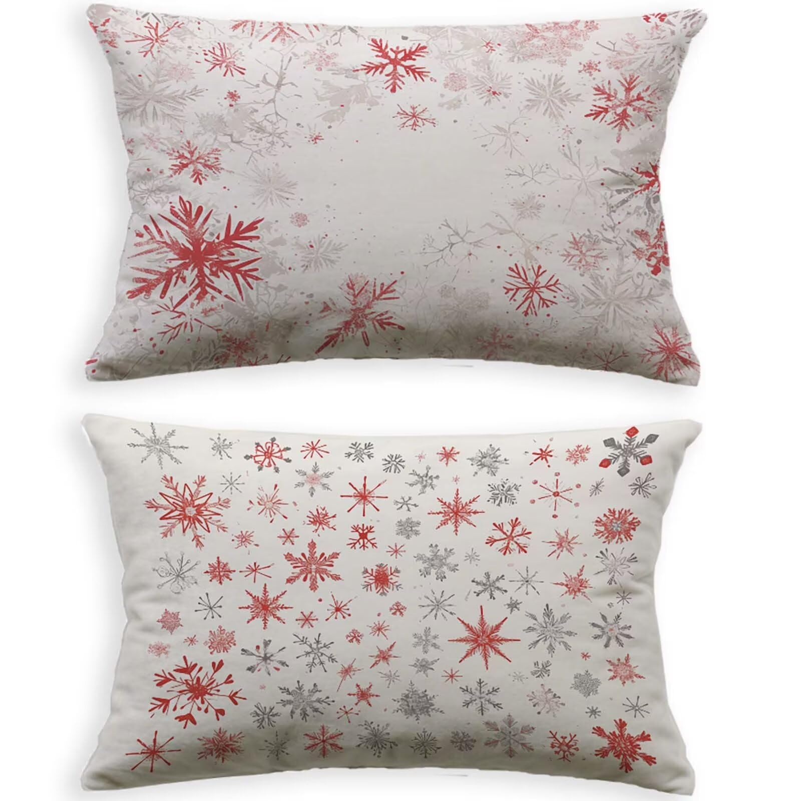 Housses de coussin de jardin 50x70cm imperméables lot de 2 housses extérieur blanc L-P67
