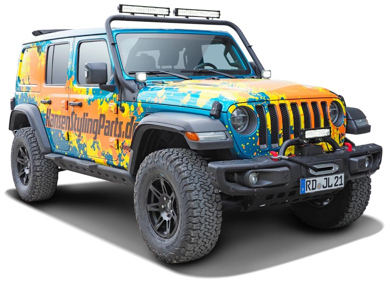 Cerchi Extreme Black Edition 8,5x17 compatibili con Wrangler JL (dal 2018) / Cerchi in Lega/Portata 900 kg