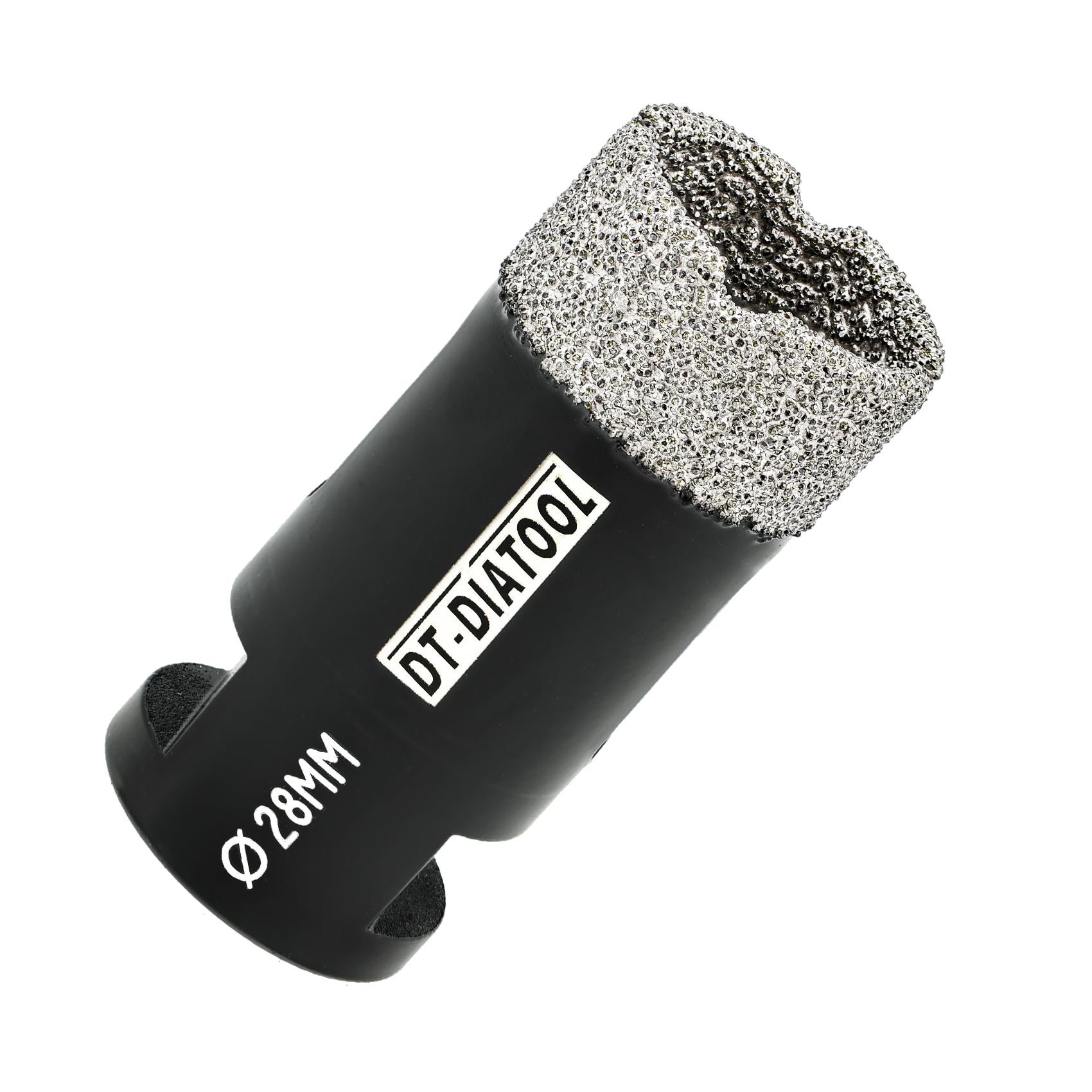 Dt-Diatool Black Diamond Drill Bit 28Mm Hole Saw For Dry Drilling Tile Porcelain Marble Ceramic Granite