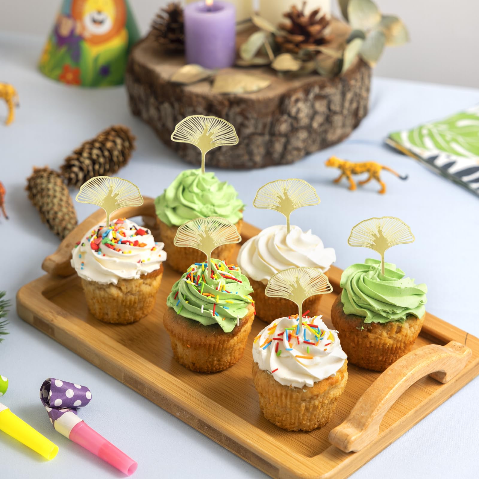 VEGCOO 5 Decorazioni Per Torte In Acrilico Trasparente - Topper Rotondi Vuoti Per Torte E Cupcake, Fai Da Te Per Compleanni E Matrimoni, 160x100 Mm - 4