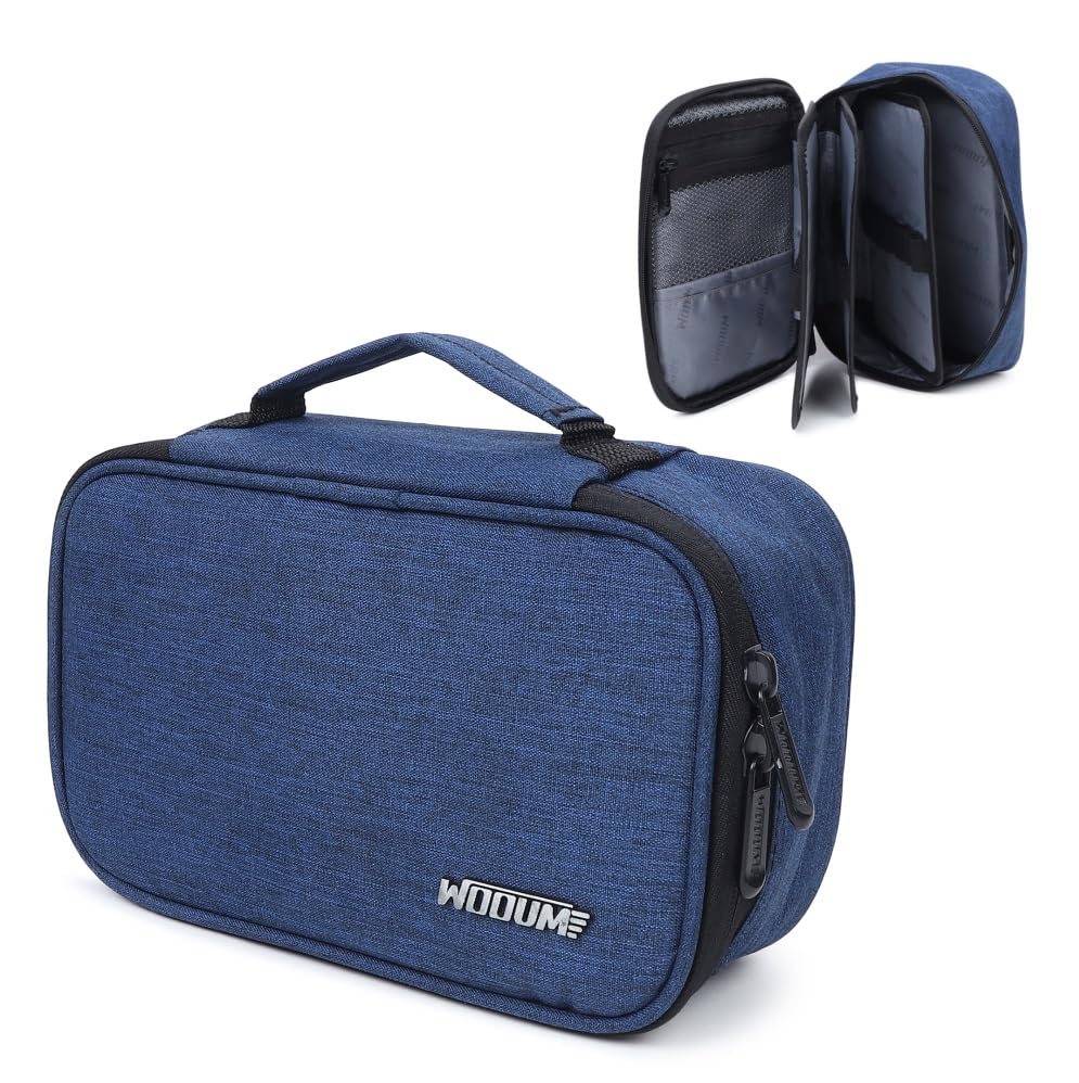 Wooum Polyester High Capacity Zipper Pens Pencil Case- Multi-Functional Stationery Pencil Pouch Pencil Case Portable Pencil Bags With 2 Removable Sleeves (Navy Blue) (B09Z9HBFHS) Amazon Price History, Amazon Price Tracker