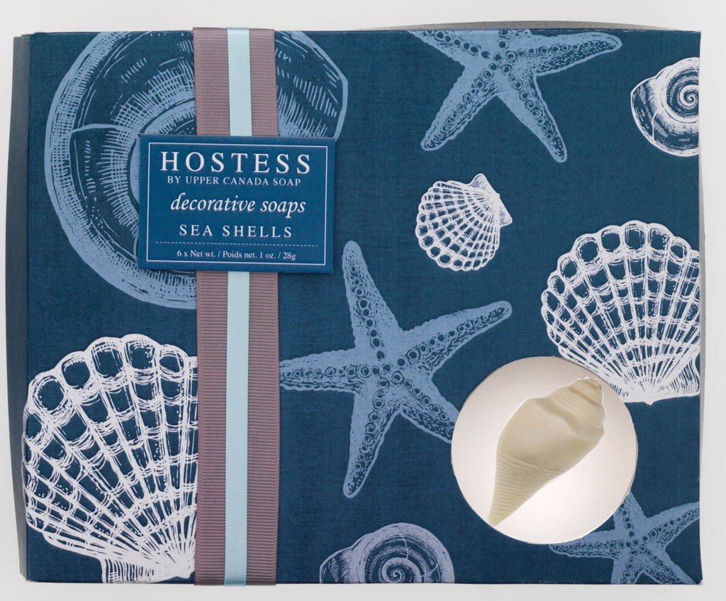 Amazon.com : Upper Canada Hostess Sea Shell Soaps, Ocean Breeze ...