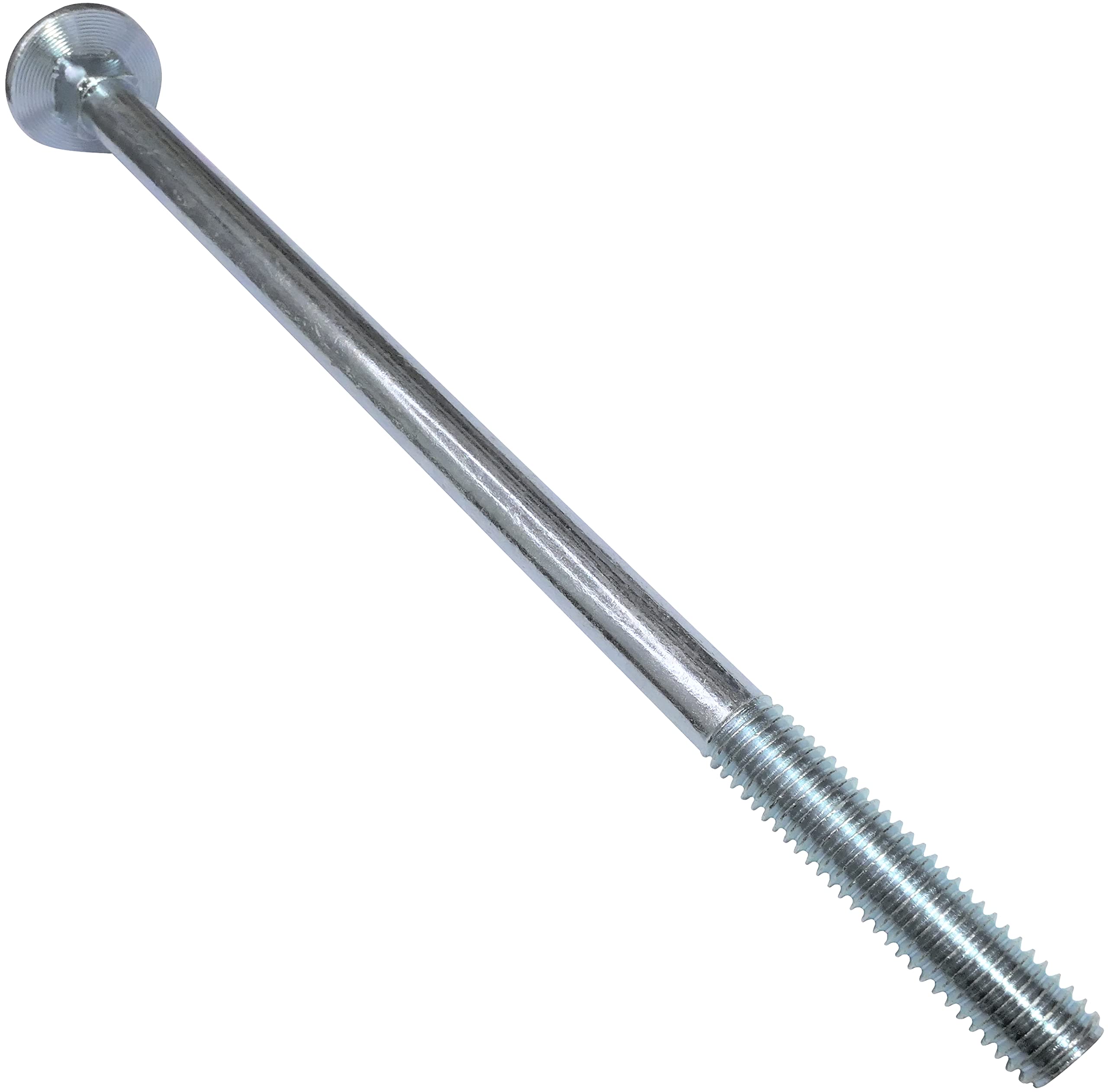 AERZETIX - Juego de 10 Pernos de Carrocería/Arado Redondo con Cuello Cuadrado - M10x180mm - Acero Galvanizado - Cabeza Redonda - DIN 603 - C49044