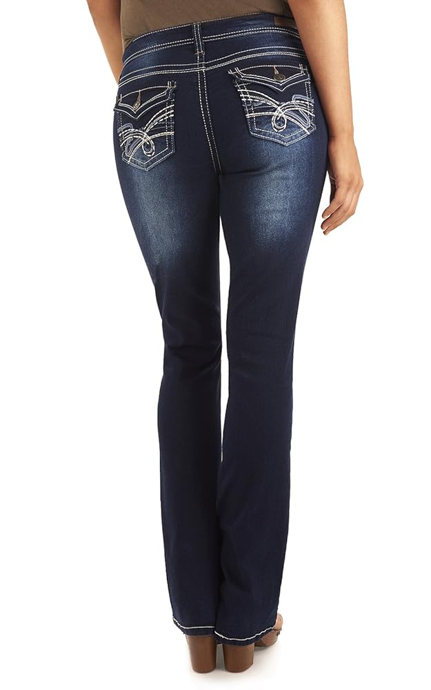 80s CLOSED by MFG　Crazy Tuck Trousers WallFlower Women's Legendary Bootcut Mid-Rise Insta Stretch