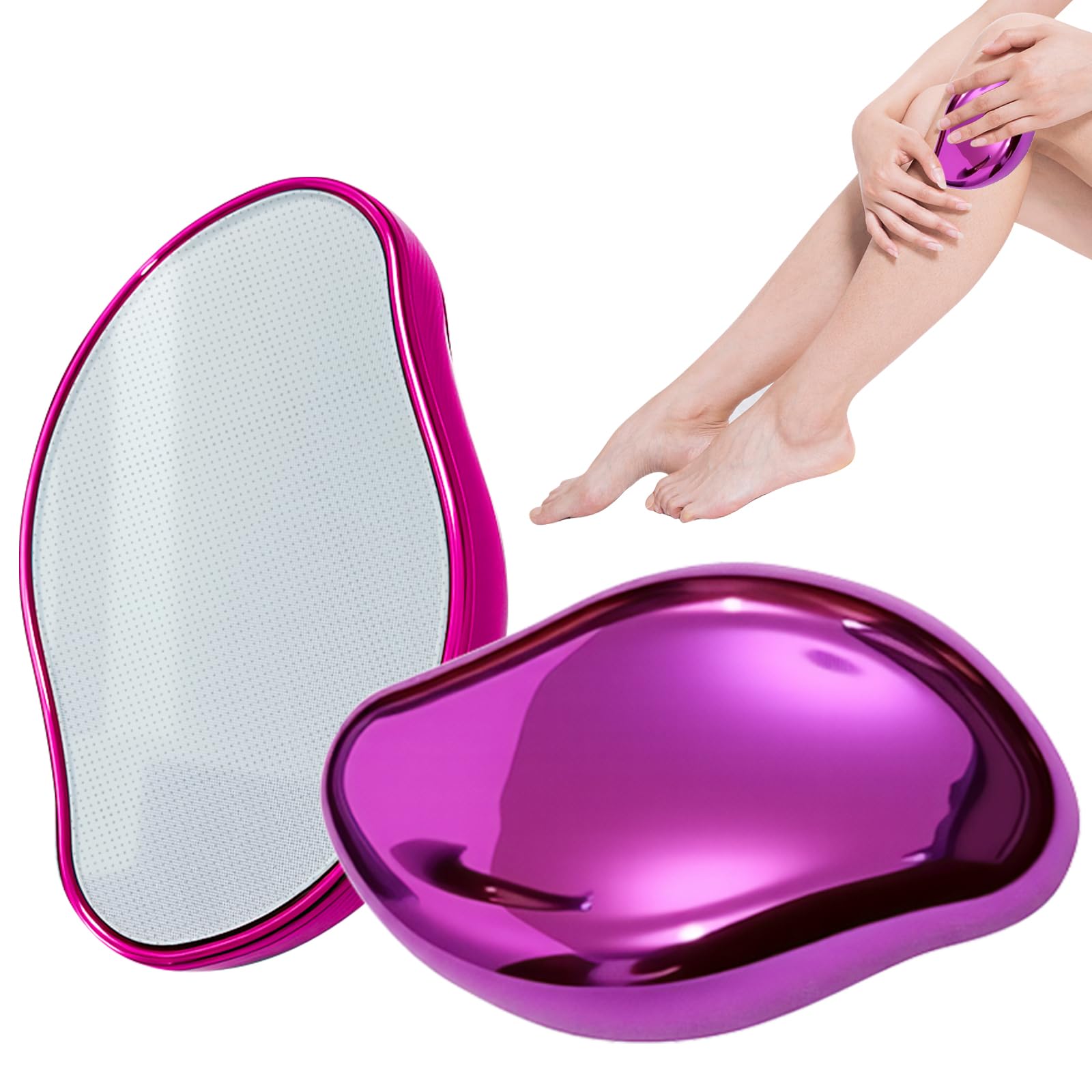 脱毛器 擦るだけ ナノガラス 男女兼用 ガラス脱毛 メンズ レーディス 痛みなく 便利 先端技術 美容器具 除毛器 無痛 角質除去 クリスタルヘアイレイザー だつもうき 家庭用 繰り返し利用 コンパクト（ローズレッド）