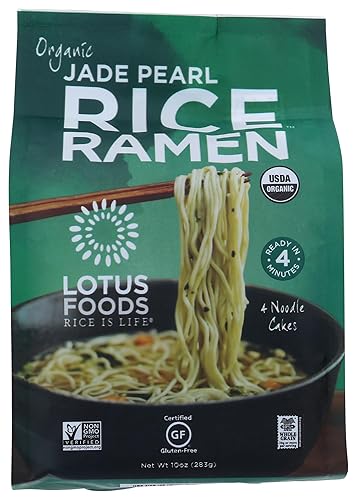 Lotus Foods Rice Ramen Jade Pearl Organic 4 unidades 10 onzas Lotus Foods Rice Ramen Jade Pearl Organic 4 unidades 10 onzas