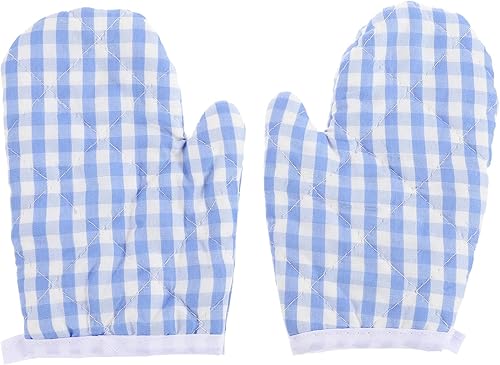 Guantes de cocina para niños, 2 unidades, guantes antiquemaduras, guantes para horno de microondas, guantes de cocina para niños pequeños, seguros