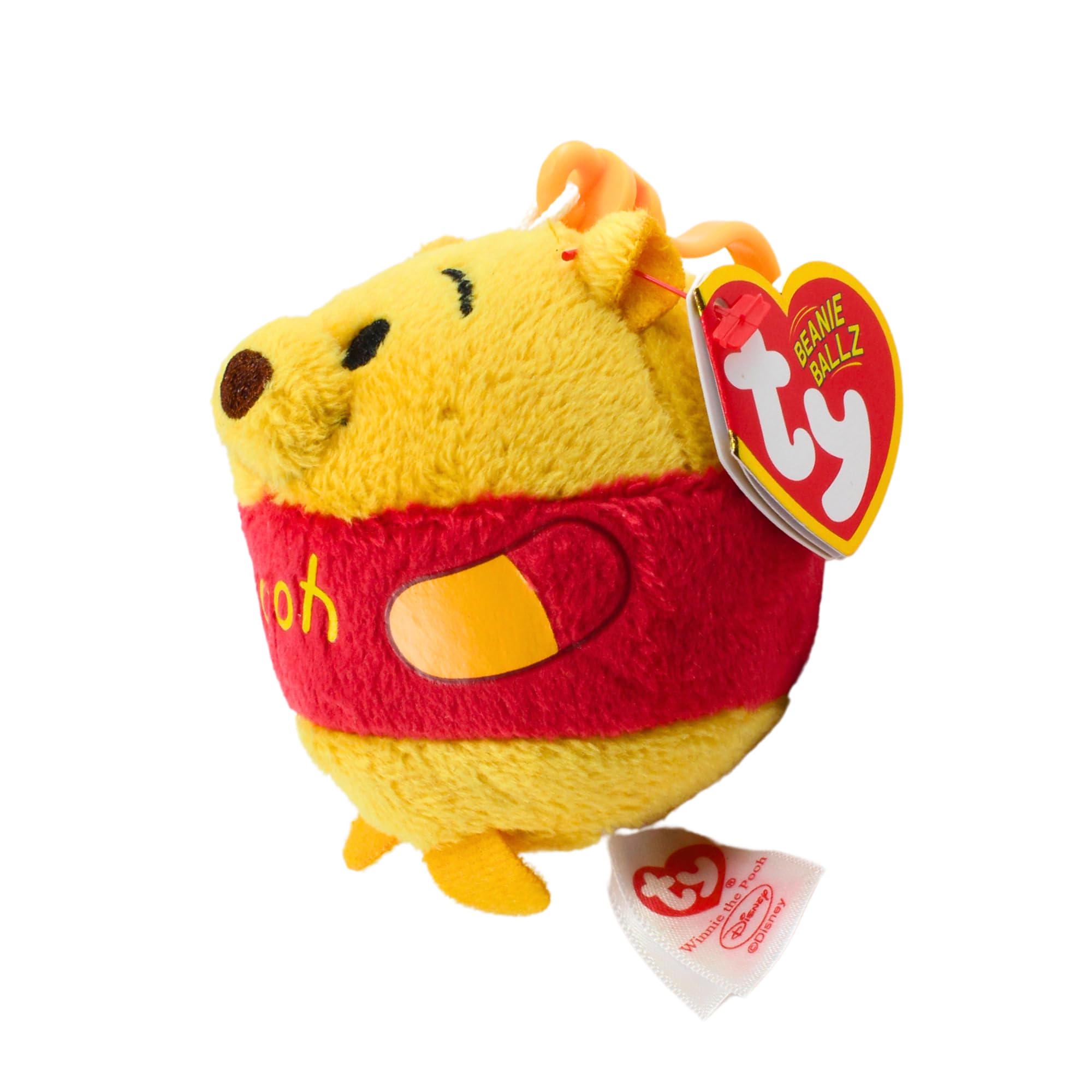 Hasbro Ty Beanie Ballz Collection Super Soft 7cm Plush Toy Bagclip - Winnie the Pooh, Multicolor - Image 4