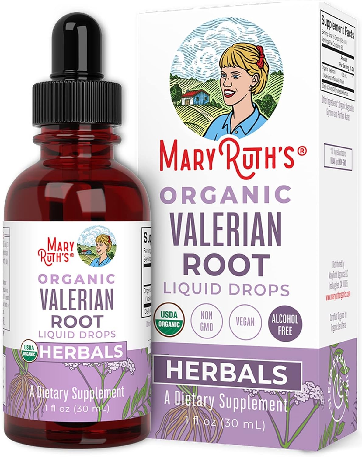 Liquid Chlorophyll Drops & USDA Organic Valerian Root Bundle by MaryRuth's | Immune Support | Calming, Sleep Support, Nervine, Non-GMO Vegan Supplements for Men & Women. : Health & Household