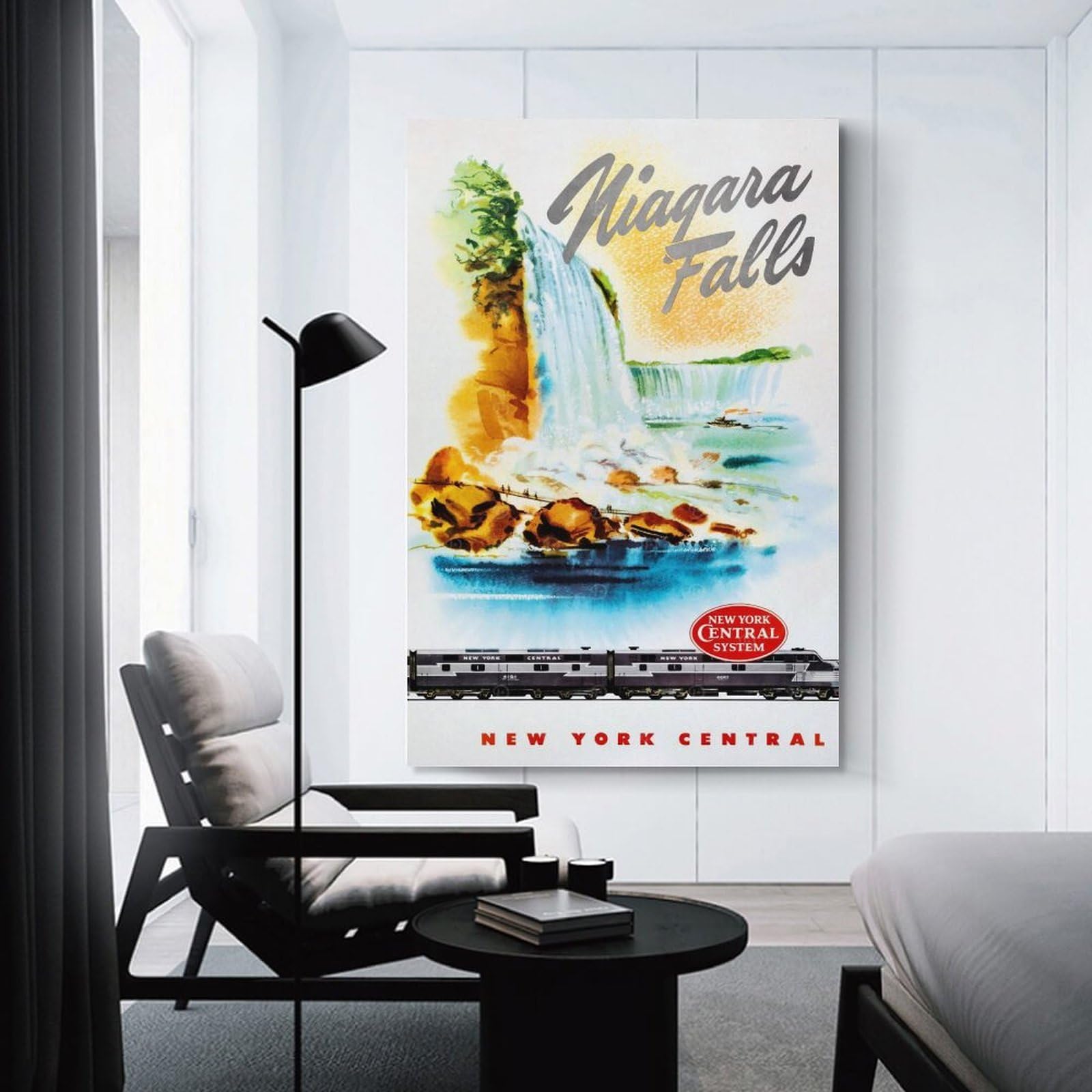Junmoney Wall Picture Print Niagara Falls Travel (2), 20x30inch(50x75cm), for Living Room, Lounge Or Sitting Room, Modern Wall Decor for Cosy Interiors