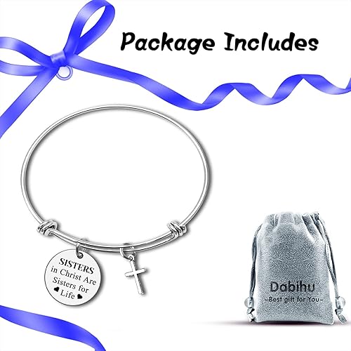 Miniatura 7 de Pulsera de joyería cristiana para hermanas religiosas, regalos religiosos para mujeres, adolescentes, niñas, regalos para hermanas en Cristo,