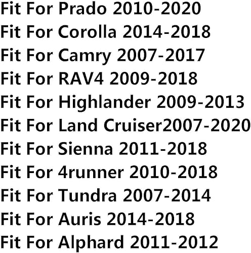 Miniatura 2 de 7 piezas de botón de elevación de ventana de lentejuelas ajuste para Toyota Prado Camry Corolla RAV4 Highlander Auris Sienna 4runner Tundra Land