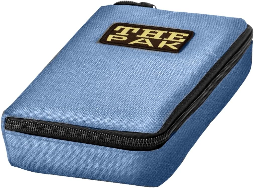 Karella Darttasche The PAK, 13 Modelle, handlich und Perfekt für 1 Set Darts und Viele Zubehör, Dartcase, Tasche für Darts Das Original PAK – der legendäre SEIT 1988, Jeans Colour