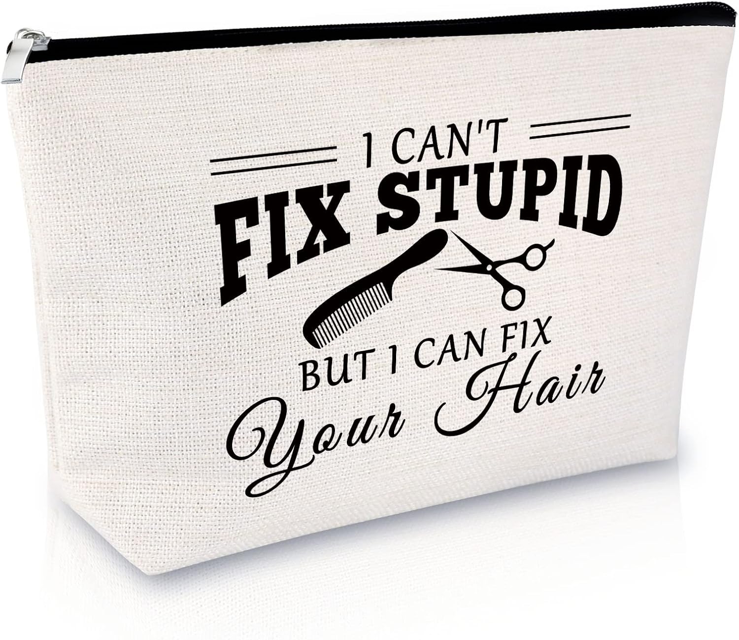 Hairdresser Gift for Women Makeup Bag Funny Hair Stylist