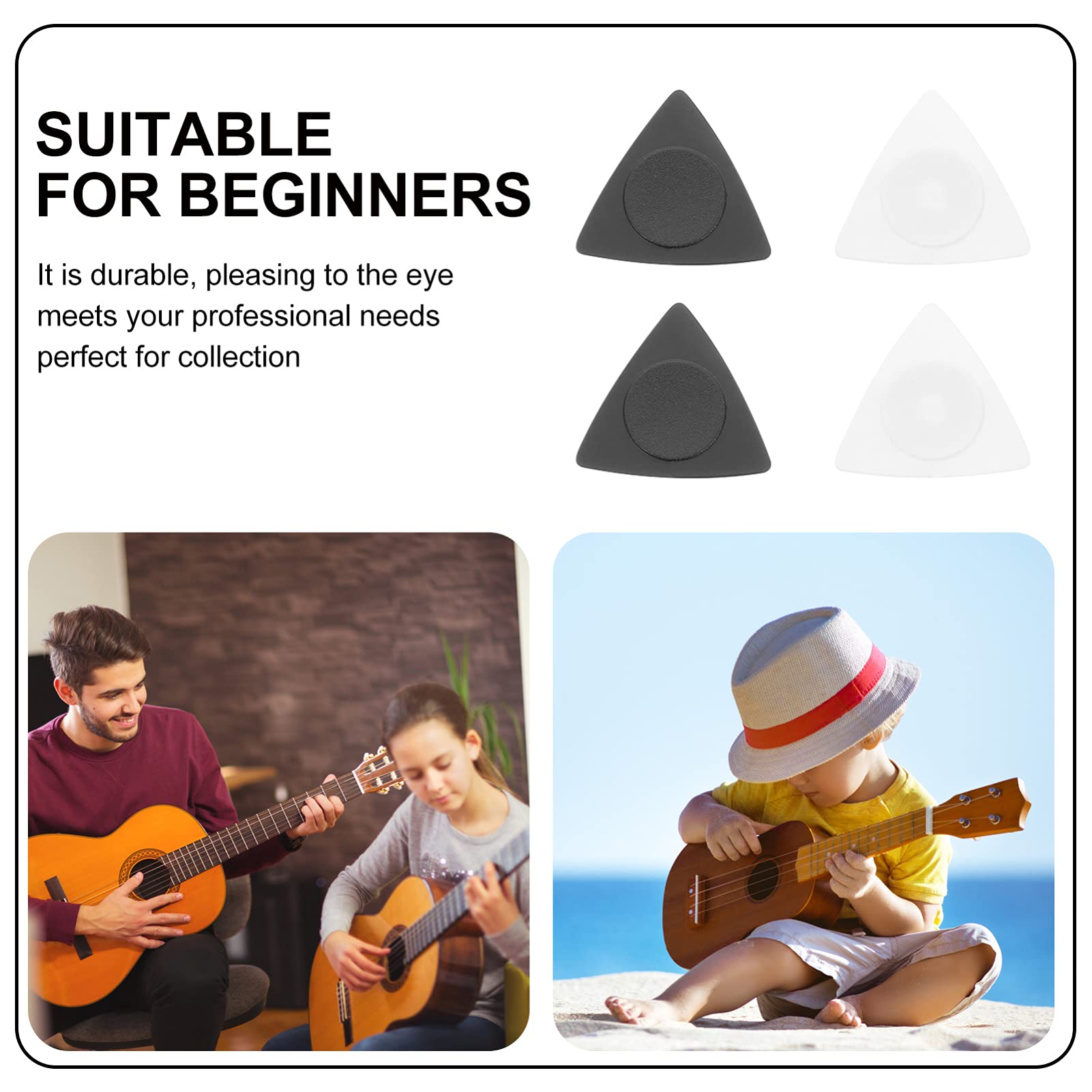 Toyvian 5 zestawów gitarowych trójkątnych akcesoriów gitarowych gitara basowa pick guitar picks gitara klasyczna basowa akcesoria do instrumentów filigranowy plektron gitarowy charms