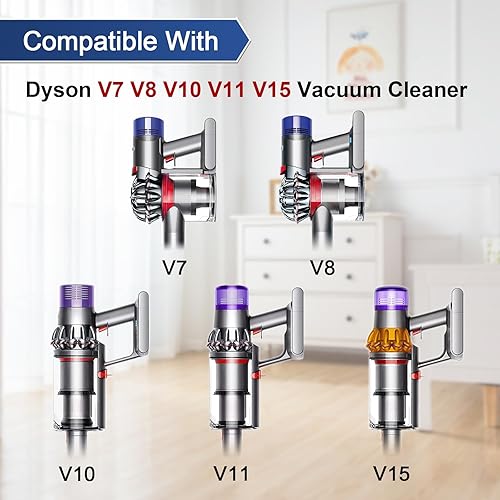 Vista 4 de Garbage fighter Upgraded Quick-Release Motorhead Cleaner for Dyson V7 V8 V10 V11 V15 Vacuum Cleaner Head SV10 SV11 SV12 SV14 Replacement Part