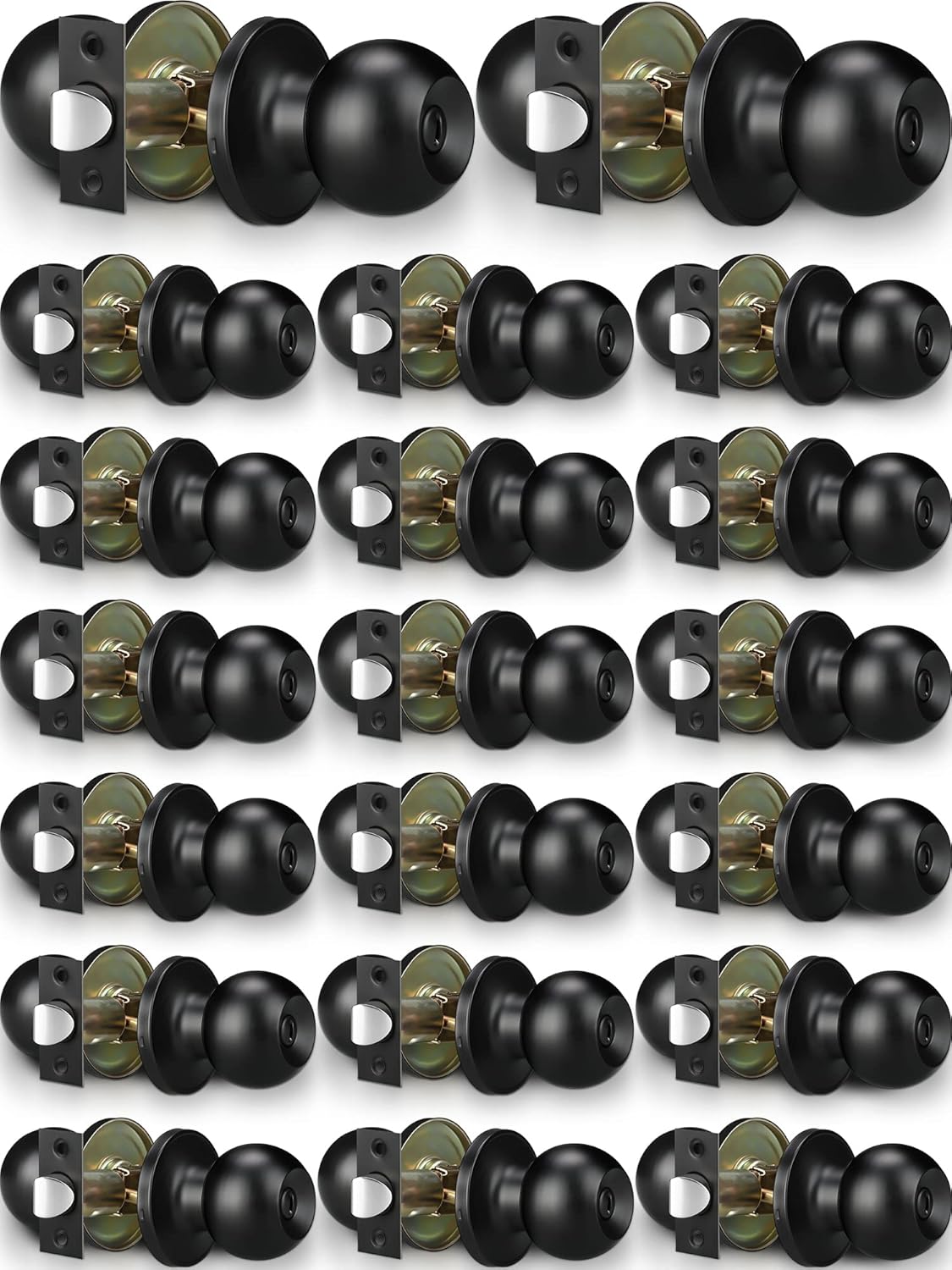 Round Privacy Door Knobs Bulk Matte Black Door Knobs Interior Black