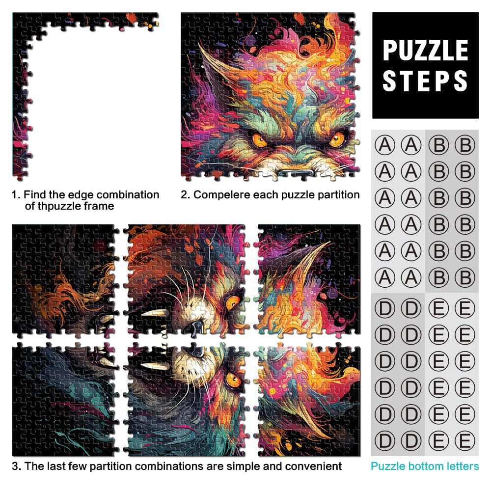 Puzzle para adultos, pintura de color, lobo salvaje, rompecabezas para adultos, 2000 piezas, 27,56 x 39,37 pulgadas, rompecabezas de mapa gris para adultos, rompecabezas infantiles para adultos,