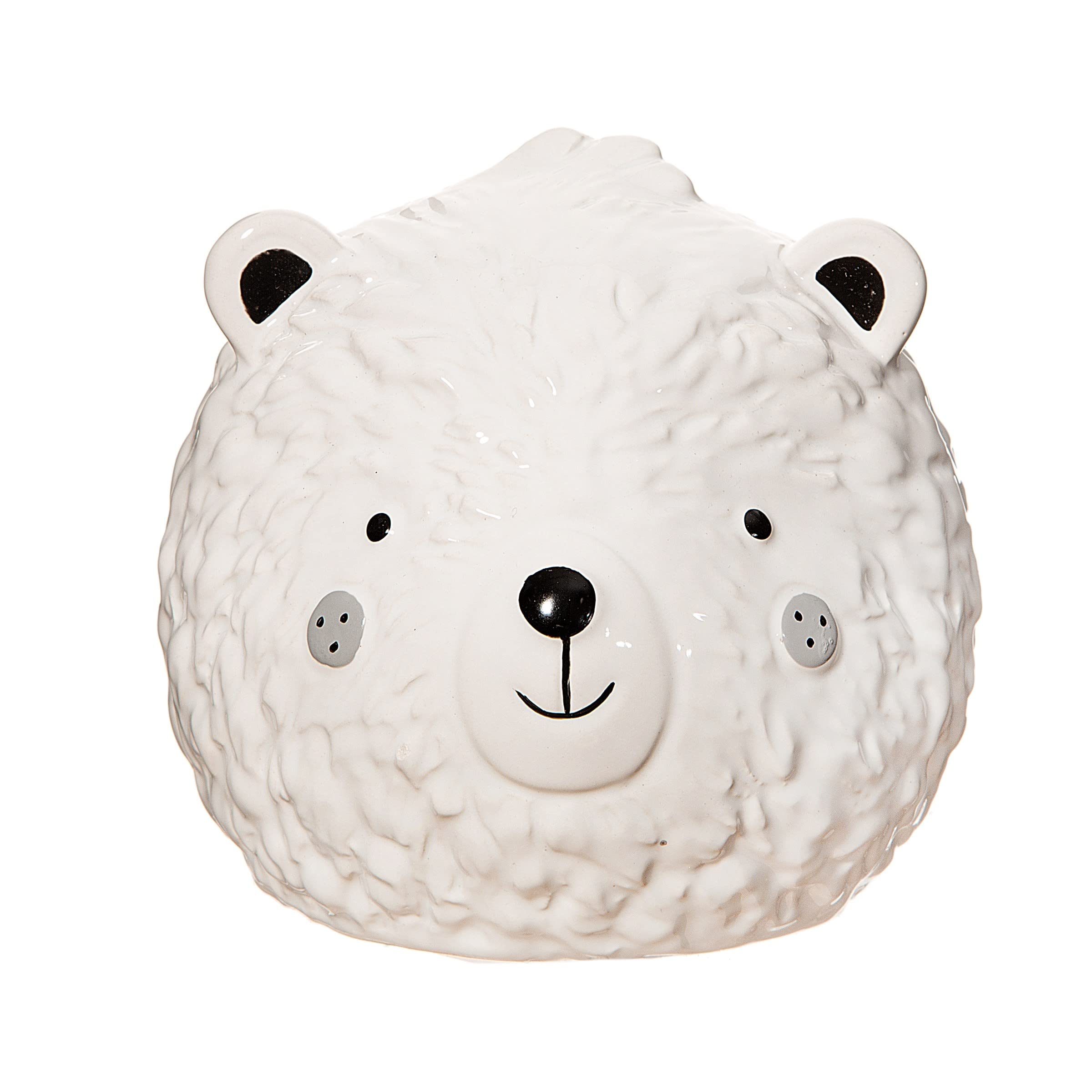 Sass & Belle White Bear Money Box – Cute Ceramic Piggy Bank For Kids, Novelty Coin Storage Box & Savings Jar For Adults, Quirky Animal Home Décor And Gift Idea From Sass And Belle