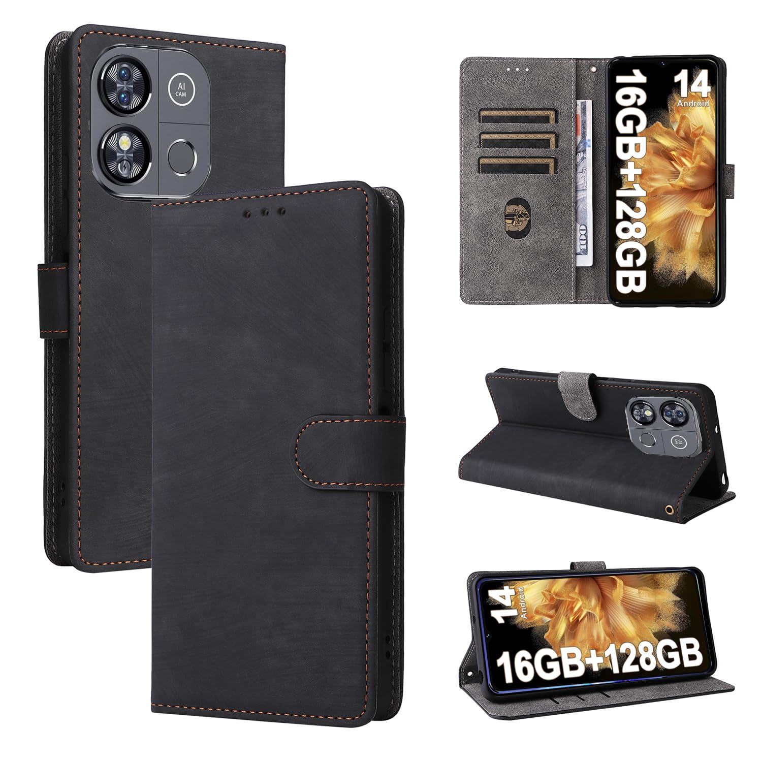 OUKITEL C57 Pro 手帳型ケ−ス 保護ガラスフィルム 充電ケ−ブル