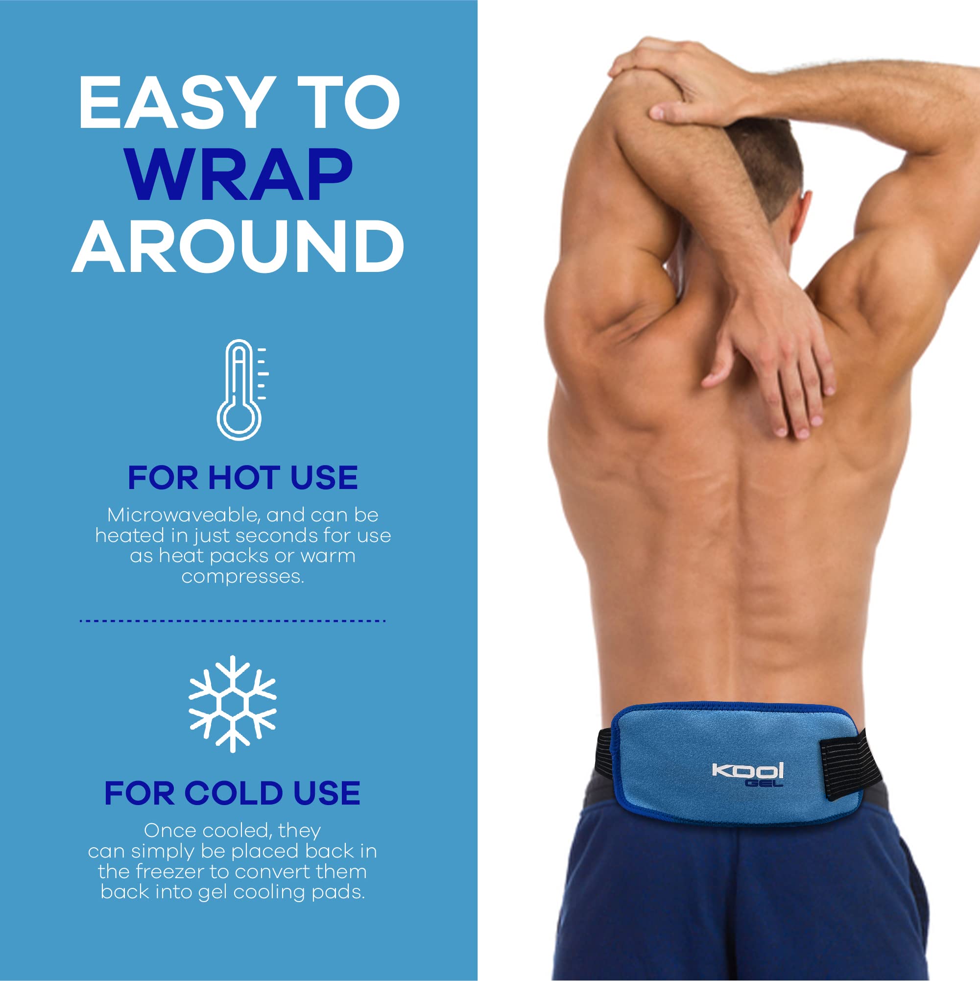 Buy Dual Ice Packs for Injuries Hot or Cold Gel Ice Pack Non