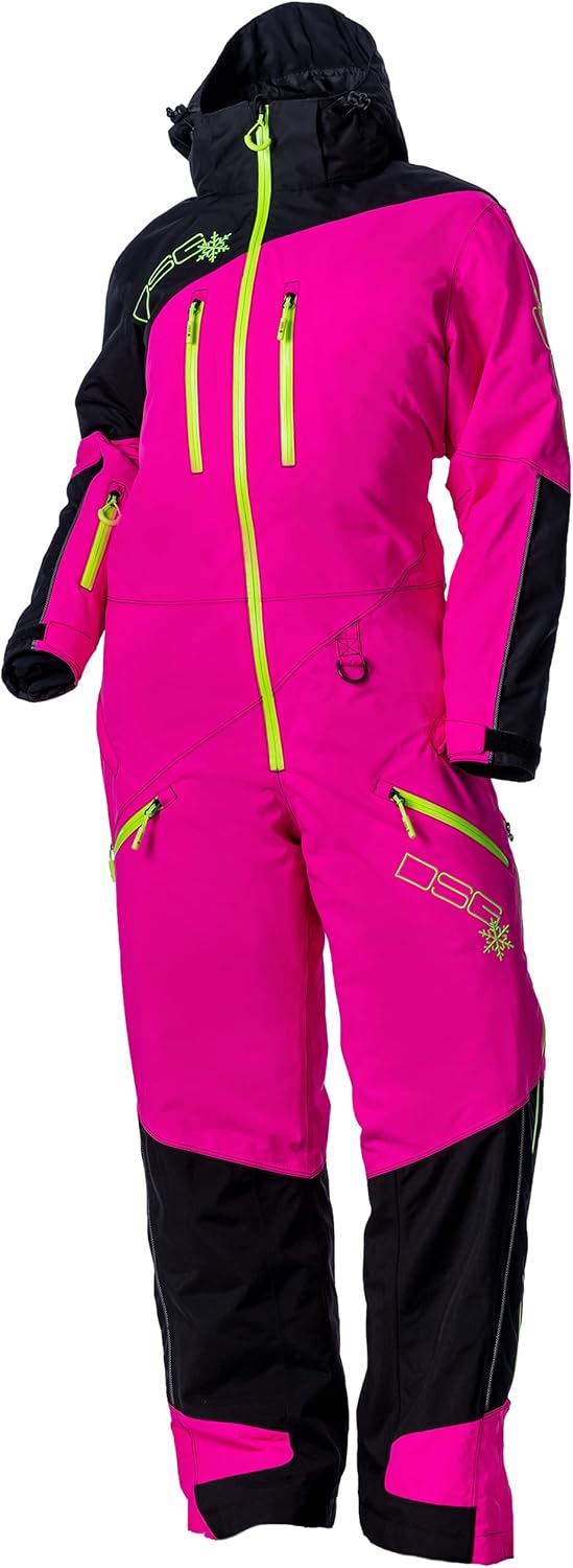 DOING SOMETHING GREAT DSG Outerwear Women's Snow Monosuits 2.0 | Waterproof, Removable Insulated Quilted Liner, Drop-Seat