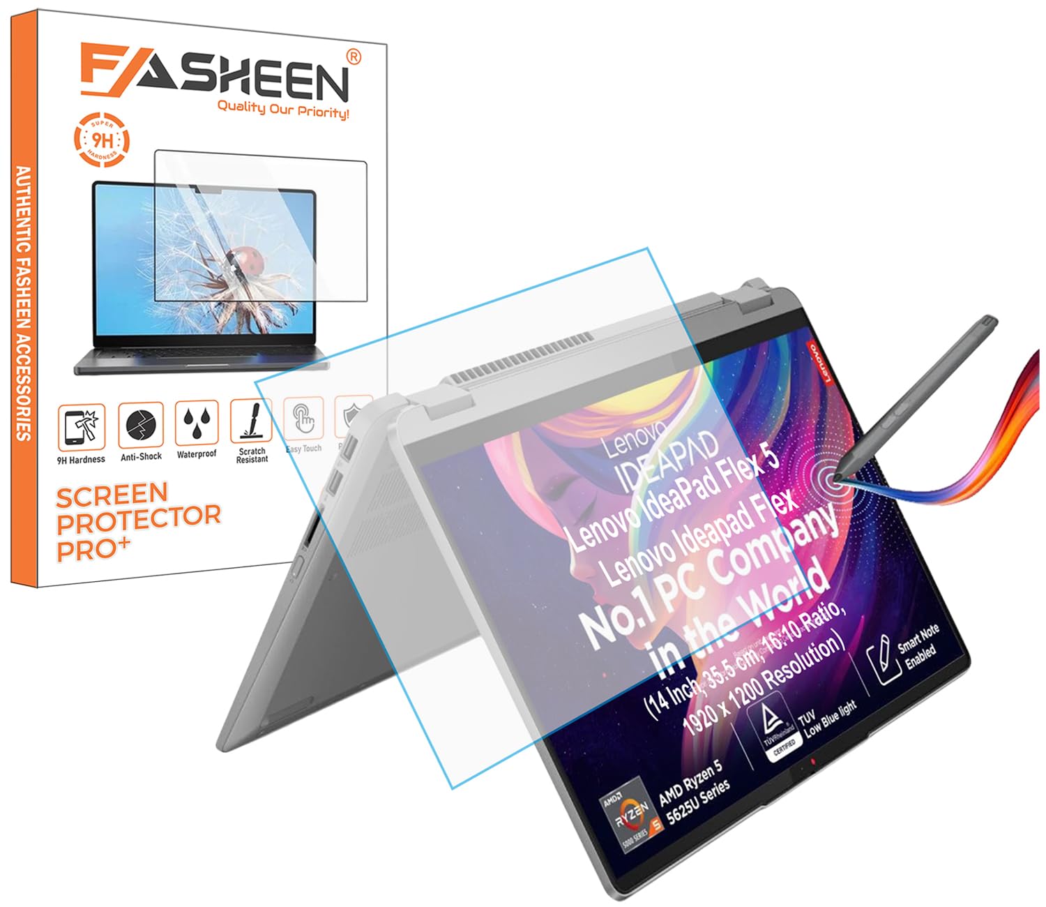 FASHEEN AntiGlare Matte Screen Guard Compatible With Lenovo IdeaPad Flex 5 / Lenovo Ideapad Flex (14 Inch, 35.5 cm, 16:10 Ratio, 1920x1200 Resolution Laptop) Screen Protector Not a Tempered Glass-image-39